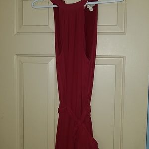 New York & Co. Maxi dress color is burgundy